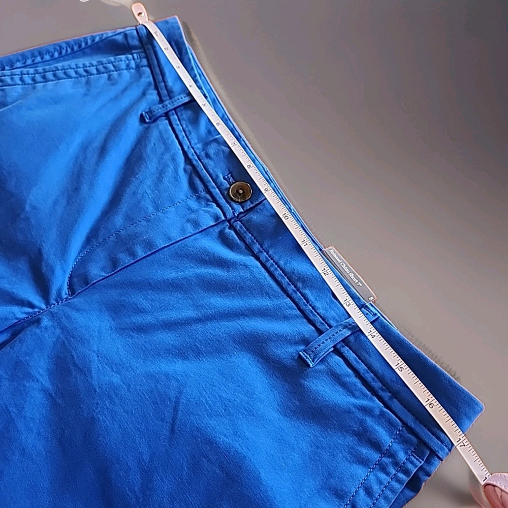 Talbots NWT Women's Blue Relaxed Chino Shorts,Inseam 7", 98% Cotton,Beach Casual - Picture 5 of 7